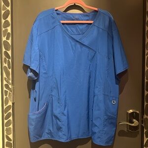 Infinity by Cherokee 💙 Galaxy Blue scrub top (4XL)
